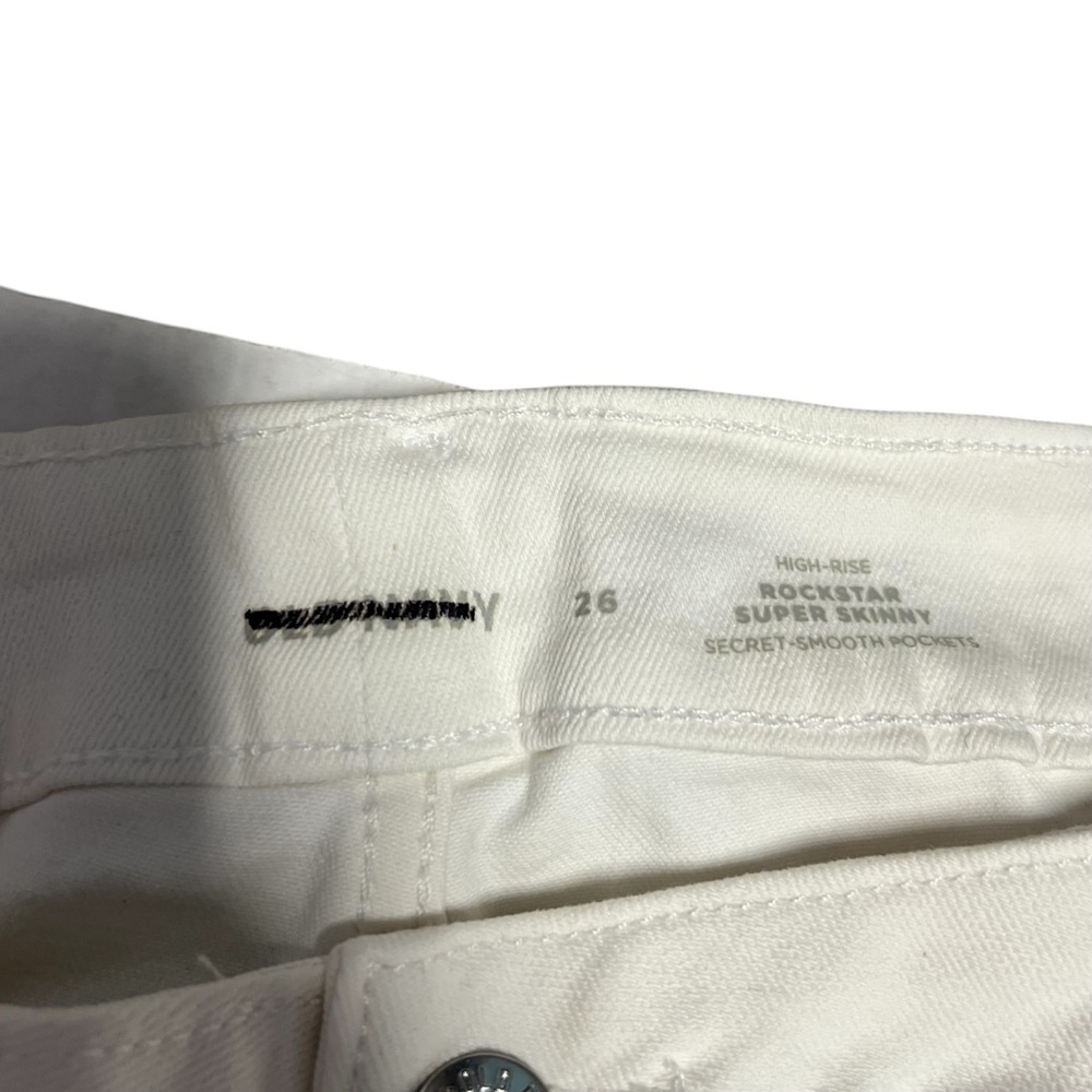 Old Navy Women’s High Rise Rockstar Super Skinny Jeans Sz. 26 - Picture 8 of 15